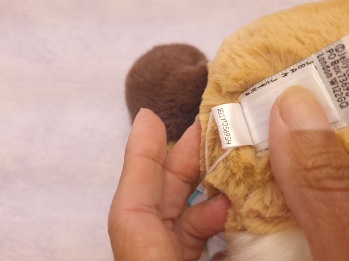 Bashful Patchwork Brown Bunny Jellycat retired lapin original medium BAS3PWB Nwt - photo numéro 7