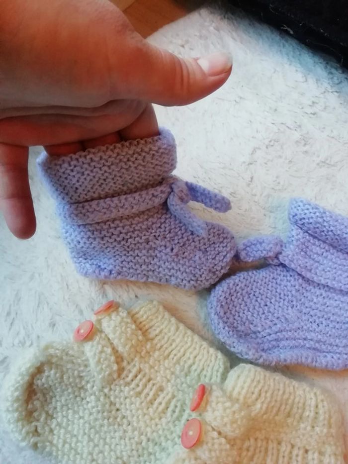 Bottillons en laine - photo numéro 3