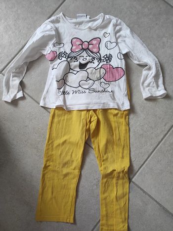 Pyjama 5 ans Mr Madame à colorier.