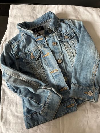 Veste en jean bleu claire Kiabi 