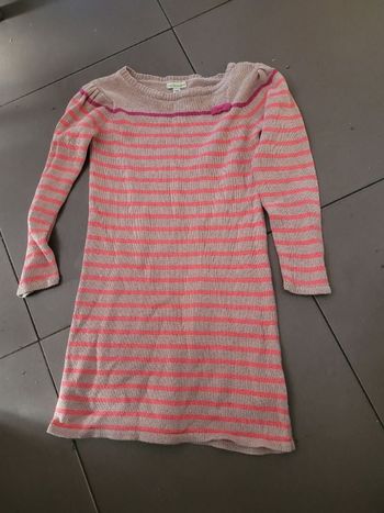 Robe pull vert baudet 8 ans
