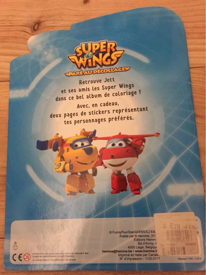 Livre coloriage super wings - photo numéro 3