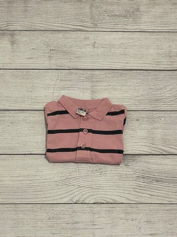 Tape à l’œil - Polo - rayures rose et bleu- 9 mois