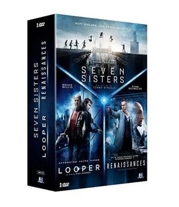 Coffret Science Fiction : Seven Sisters + Looper + Renaissances - Pack 3 dvd