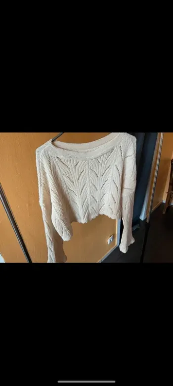 Top manches longues court laine T 38