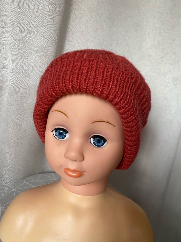 Bonnet pompon brique taille unique Active touch - photo numéro 3