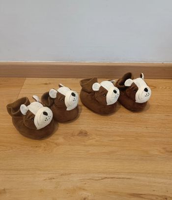 Chaussons tête animaux
