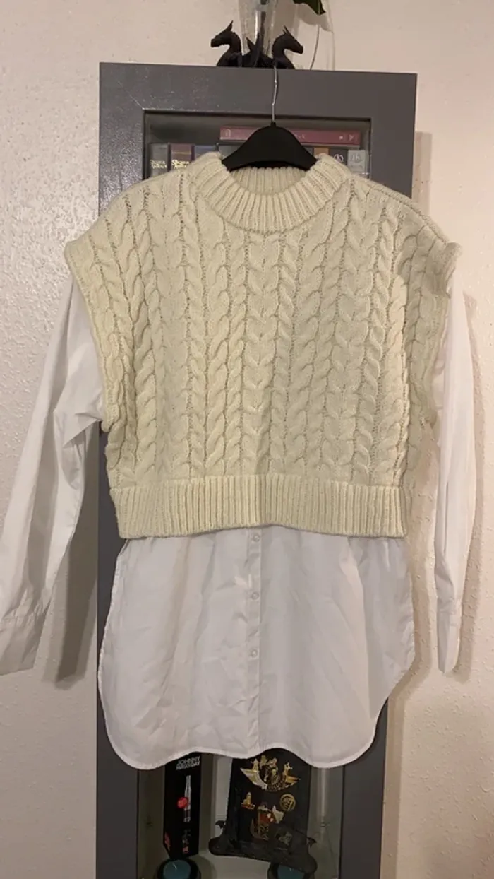 superbe tunique chemise laine Primark taille M neuve