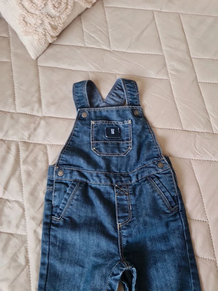Salopette obaibi jeans 12 mois très bon etat - photo numéro 2