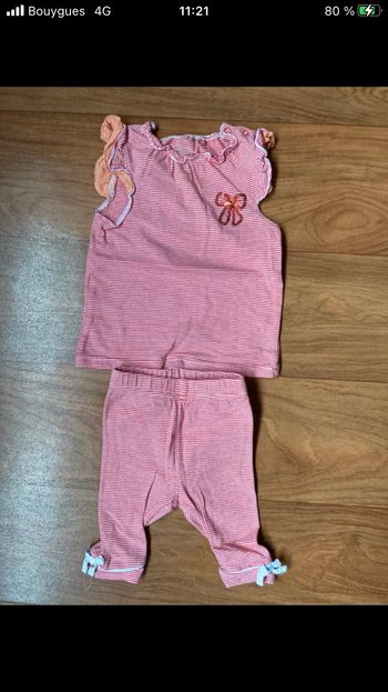 Ensemble t-shirt legging Tape à l’œil 6 mois