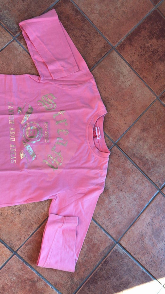 Orchestra t shirt manche longue rose - photo numéro 4