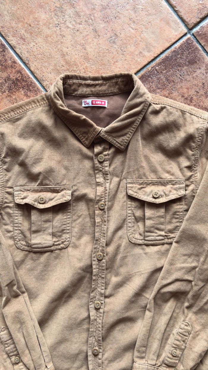 DPAM chemise couleur caramel taille 12 ans - photo numéro 2