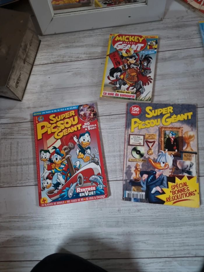 Lot 3 livres Mickey et Picsou