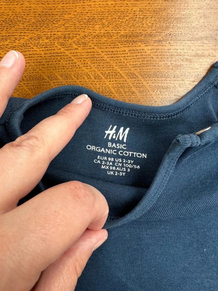 Bodie bleu marine manche courte H&M bleu - photo numéro 5