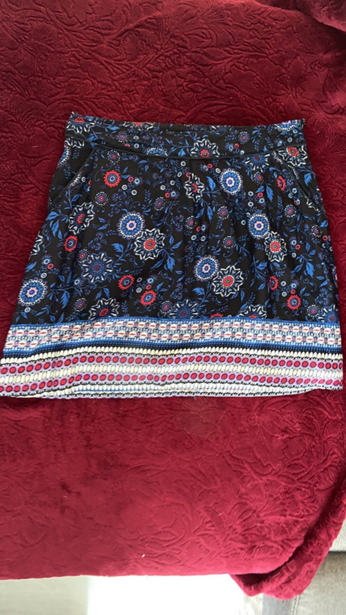 Jupe bleue/noire