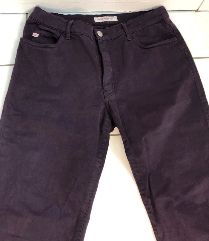 Joli jeans stretch Miss Sixty violet taille 31 état parfait - photo numéro 2