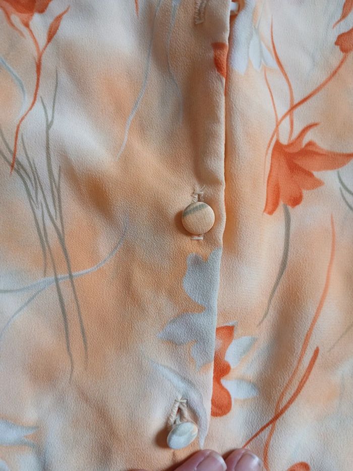 Chemise fleurie femme vintage taille L - photo numéro 5