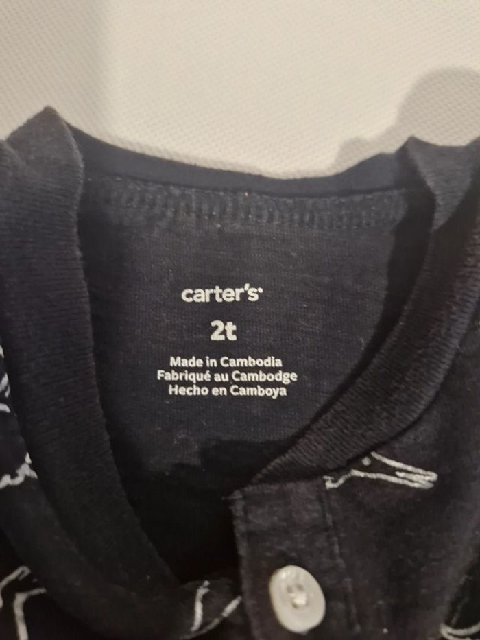 T-shirt manches courtes à motifs dinosaures 2 ans Carter’s - photo numéro 3