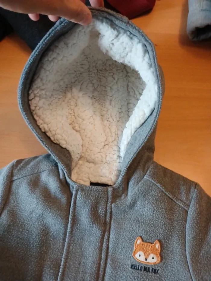 Manteau chaud 18mois renard - photo numéro 3