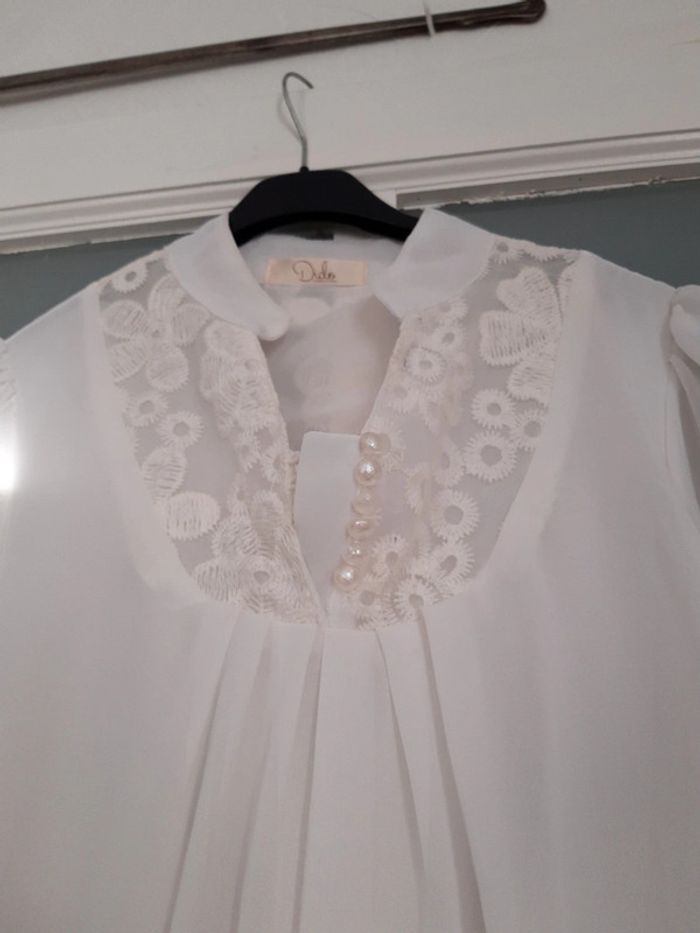 Blouse romantique vintage  voile 36