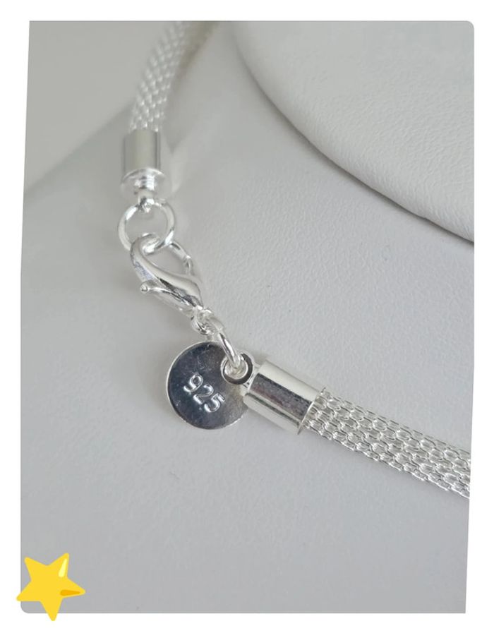 Collier plaquage argent avec pendentif cœur 50cm - photo numéro 4