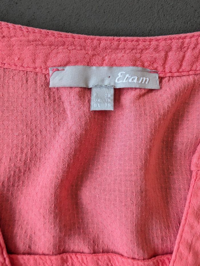 Débardeur corail Etam - Taille 38 - photo numéro 7