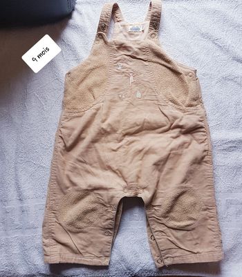 Salopette velour sergent major 9 mois