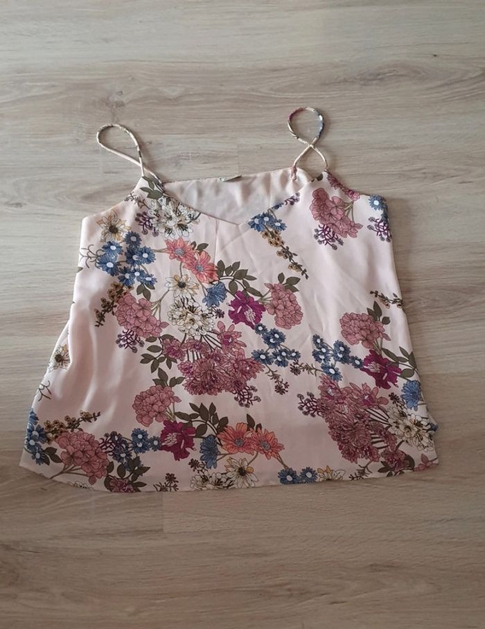 Débardeur rose fleuri Pimkie L