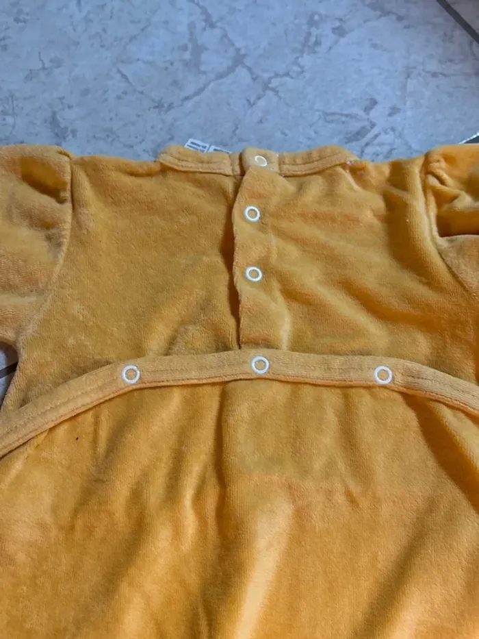 Grenouillère orange claire avec motif - photo numéro 4