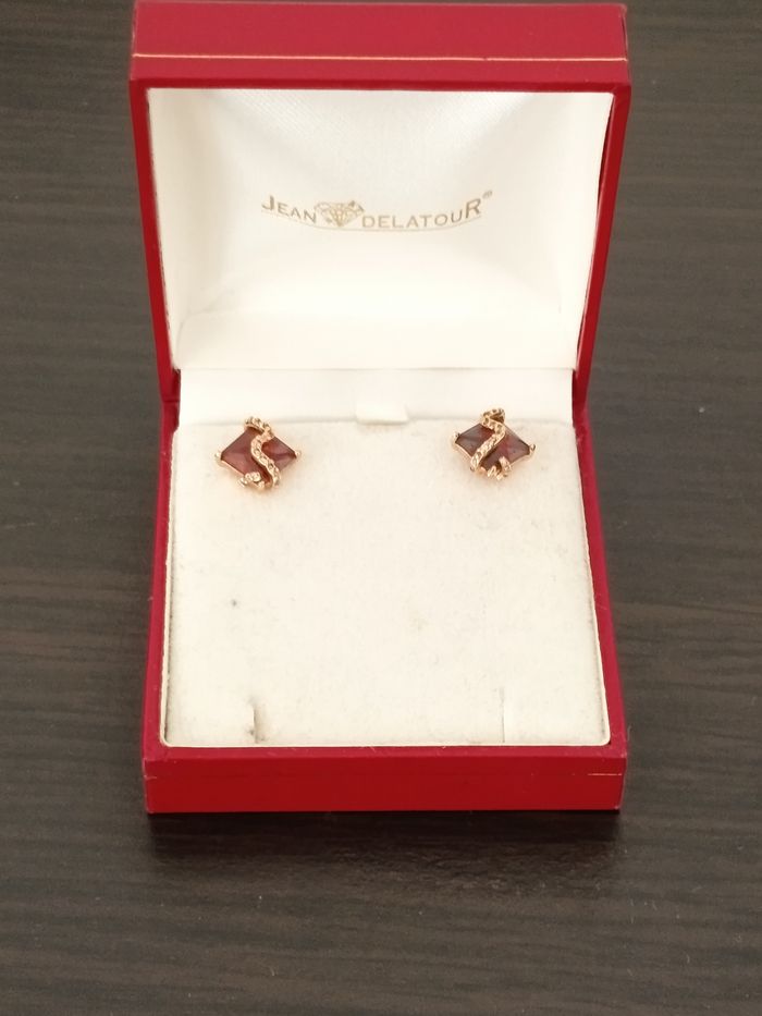 Boucles d'oreilles plaqué or. - photo numéro 9