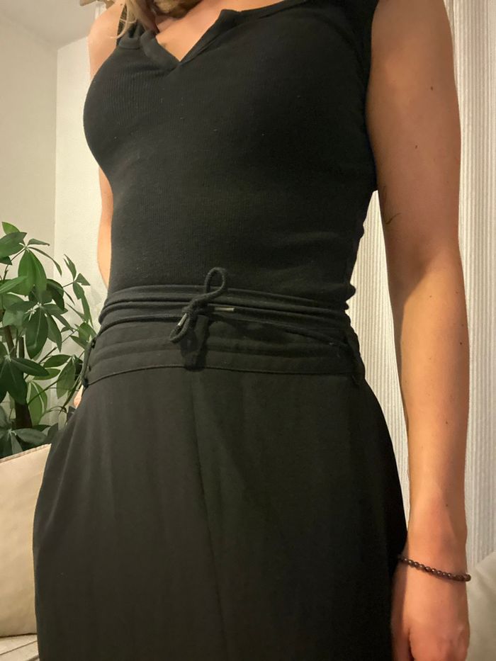 Jupe longue échancré élégante noir taille L - photo numéro 5