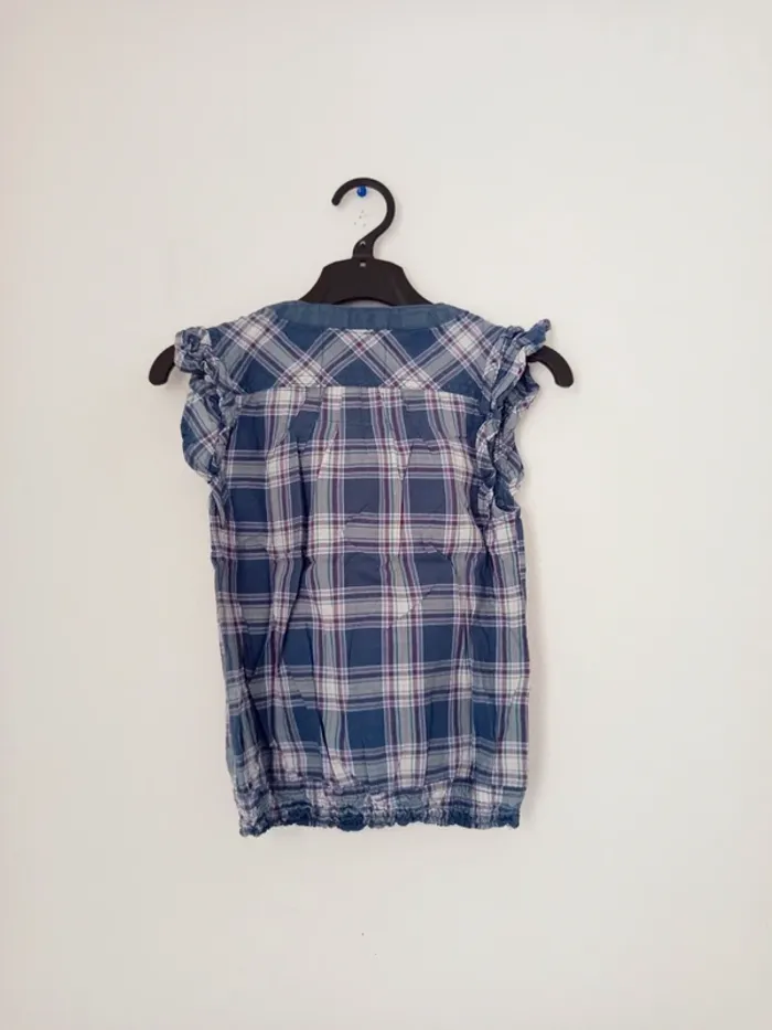 Chemise manches courtes à carreaux fille w - photo numéro 5
