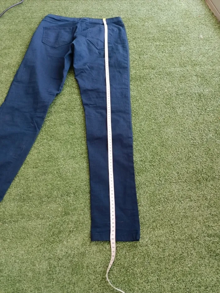 Pantalon bleu marine Fashion Prívate Company taille 40 coupe skinny - photo numéro 4