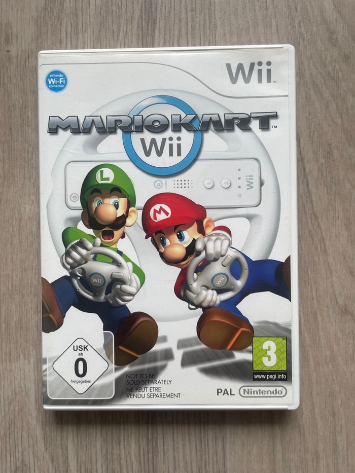 Jeu pour Nintendo Wii, Mariokart Wii, version euro dont le français.