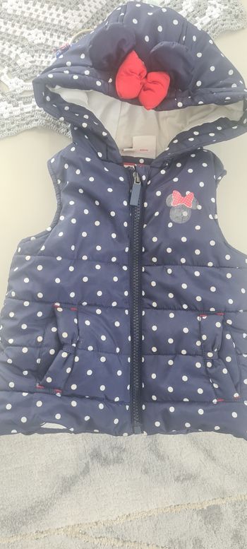 Doudoune sans manche minnie