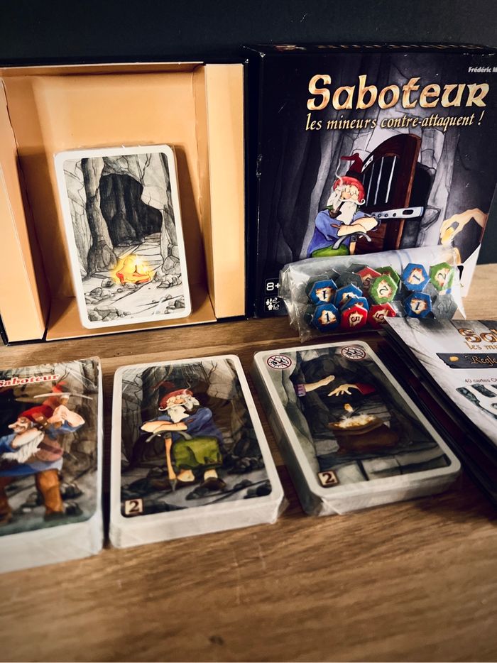Saboteur – Les Mineurs contre-attaquent + extension, contenu neuf, cartes scellées - photo numéro 4