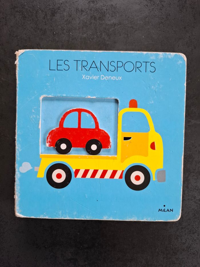 Livre cartonné Les transports en bon état