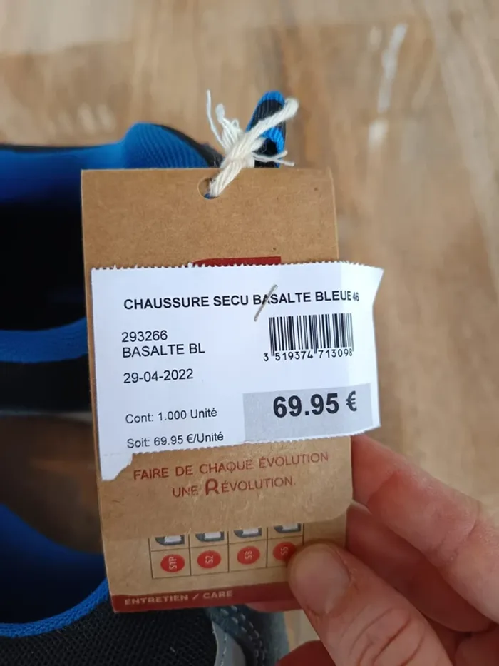 Chaussures de sécurité Rouchette pointure 46 neuf - photo numéro 4
