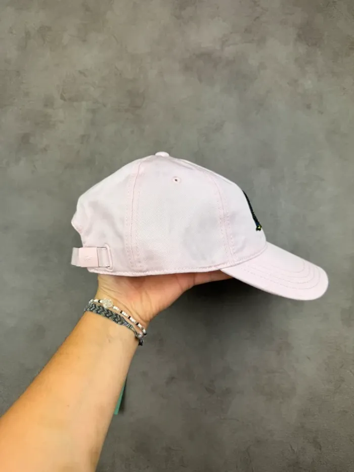 Casquette Lacoste Rose Pale Logo brodé Neuve - photo numéro 3