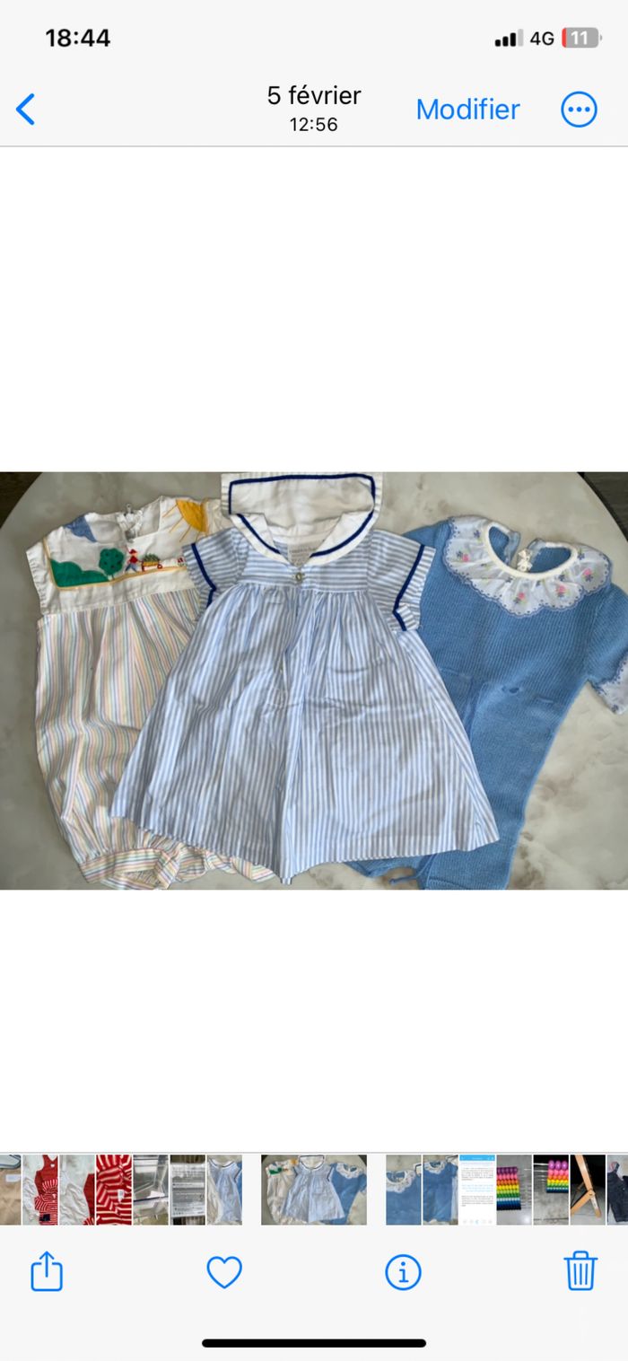 robes et barboteuses vintage