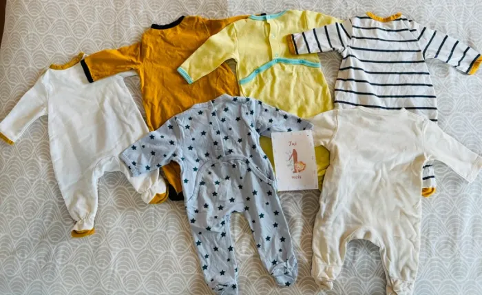 Lot de 6 dors-bien légers en coton - photo numéro 2
