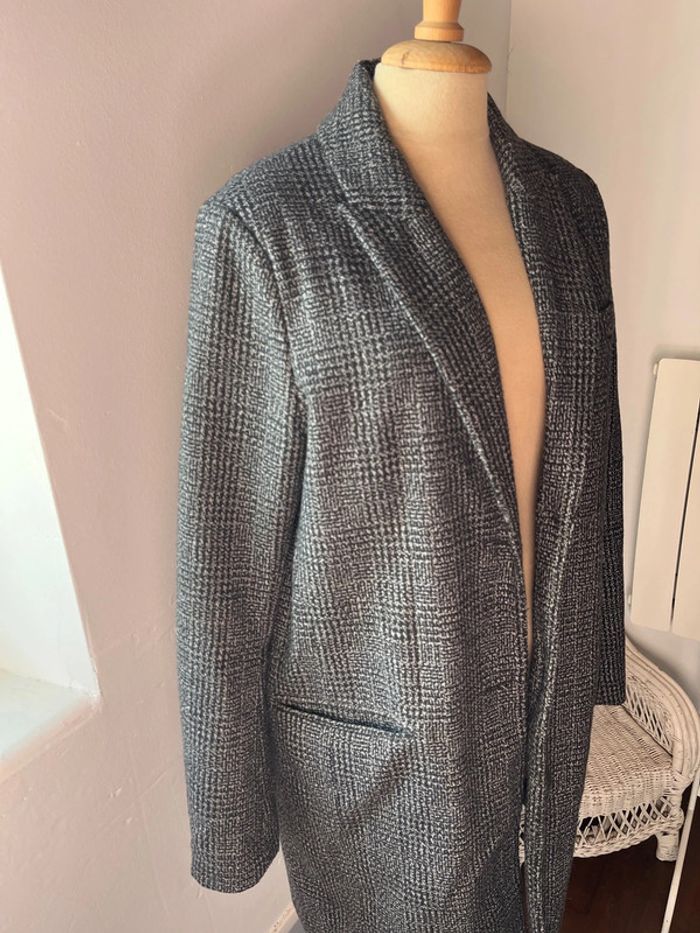 Manteau noir droit La Redoute - taille 38 - photo numéro 2