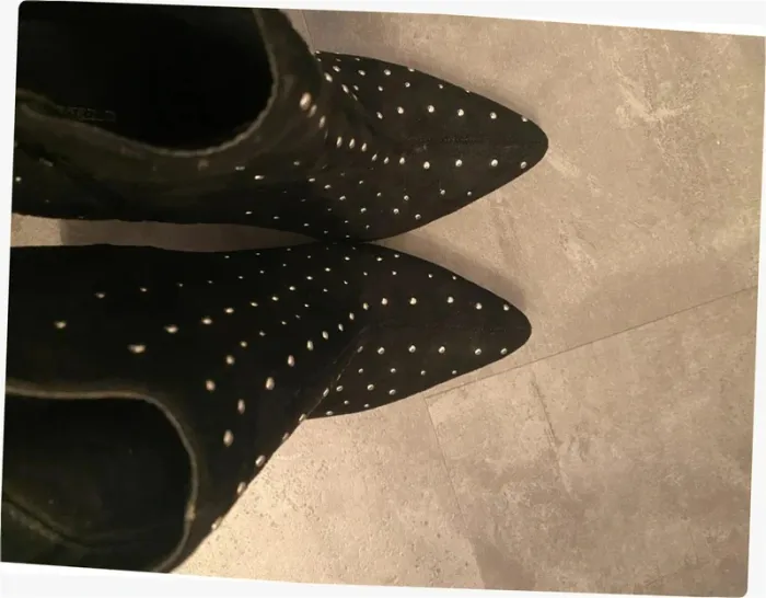 Bottines noires à clous bout pointu Mosquitos - photo numéro 4