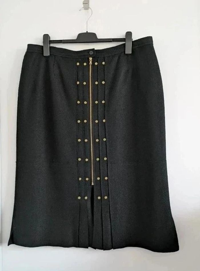 Jupe noire - 30% laine - Alain Weiz - taille 50