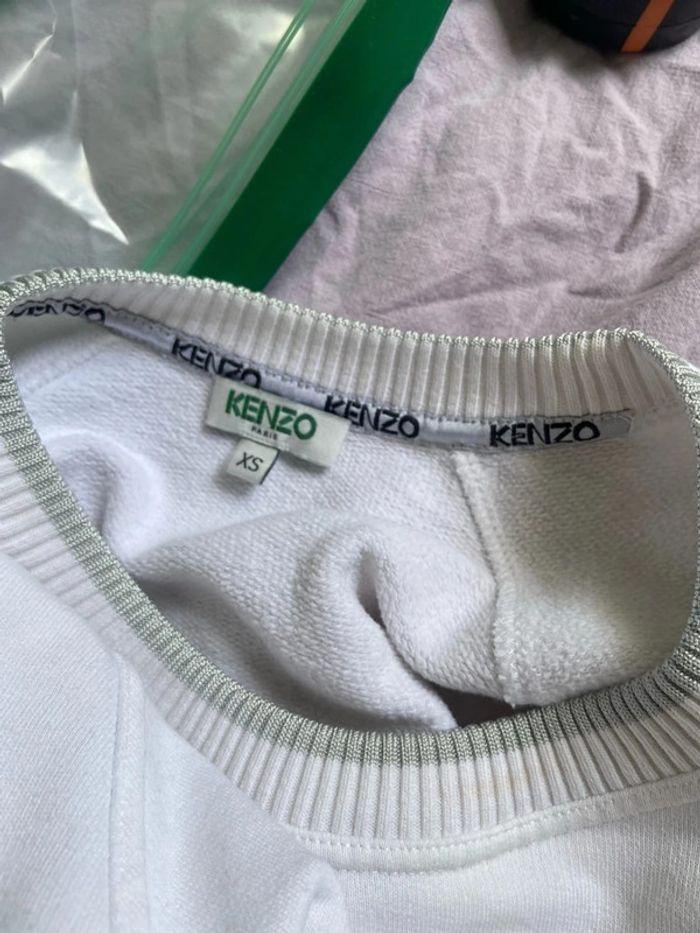 Sweat col rond blanc kenzo - photo numéro 5