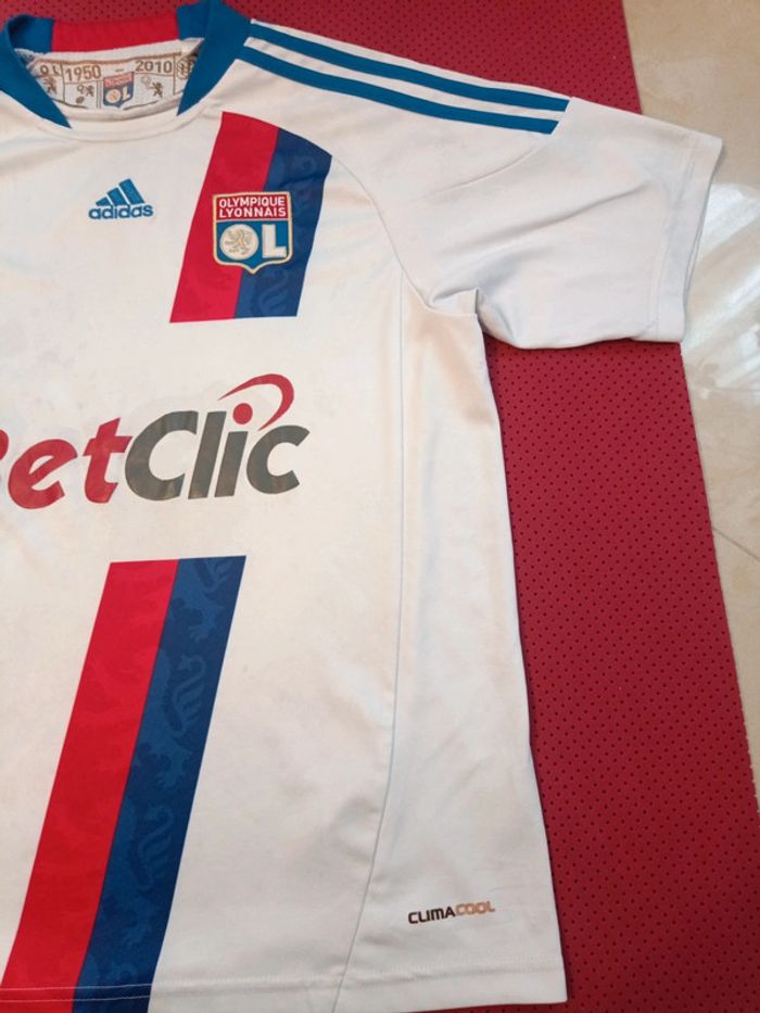 Maillot de foot OL Lyon, Adidas Authentique Officiel taille enfant 12/13 ans - photo numéro 3