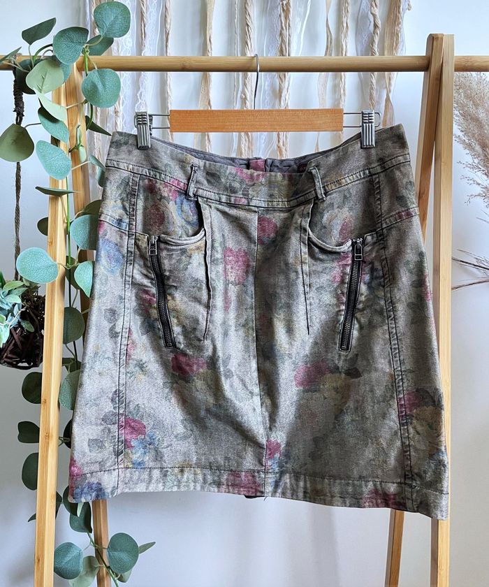 Jupe fleurie vintage One Step XL/42