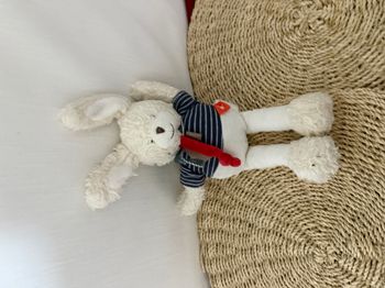 Doudou lapin pantin bio Mailou Tradition