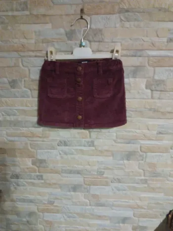 Jupe suédine violet Kiabi 24M