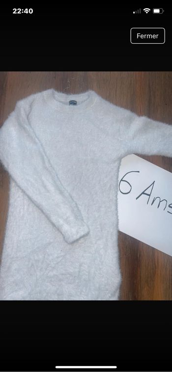 Robe pull blanc